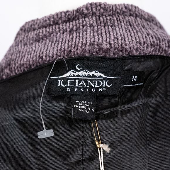 Icelandic Design Dragonfly Cardigan Nordic Fair Isle Women's MEDIUM Frog Toggle - Picture 8 of 10